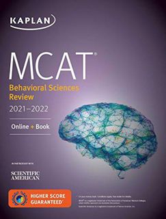 Read EPUB KINDLE PDF EBOOK MCAT Behavioral Sciences Review 2021-2022: Online + Book (Kaplan Test Pre