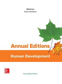 ACCESS PDF EBOOK EPUB KINDLE Annual Editions: Human Development by  Claire Rubman 📬