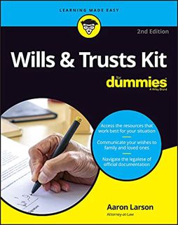 READ PDF EBOOK EPUB KINDLE Wills & Trusts Kit For Dummies (For Dummies (Business & Personal Finance)