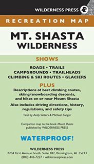 READ EBOOK EPUB KINDLE PDF MAP Mt. Shasta Wilderness Recreation (Wilderness Maps) by  Wilderness Pre