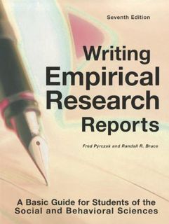 ACCESS EBOOK EPUB KINDLE PDF Writing Empirical Research Reports: A Basic Guide for Students of the S