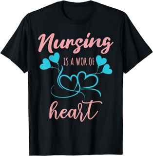Funny Treating Kids Nursing is a Works of Heart T-Shirt