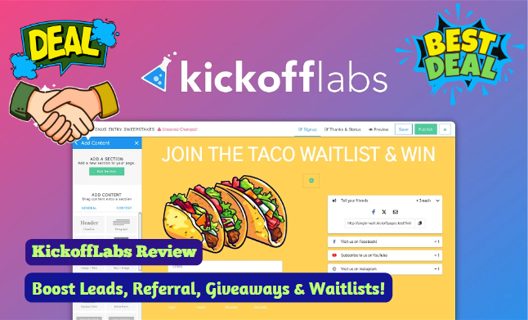 ⭐🎯 KickoffLabs Review | Boost Leads & Engagement! | Lifetime Deal🚀⭐