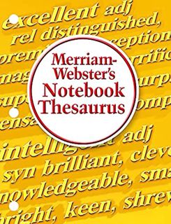 Access PDF EBOOK EPUB KINDLE Merriam-Webster’s Notebook Thesaurus by  Merriam-Webster 📤