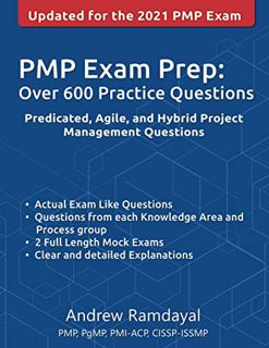 GET [EPUB KINDLE PDF EBOOK] PMP Exam Prep Over 600 Practice Questions: Based on PMBOK Guide 6th Edit