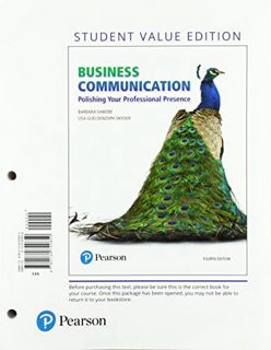 [VIEW] EPUB KINDLE PDF EBOOK Business Communication: Polishing Your Professional Presence by  Barbar
