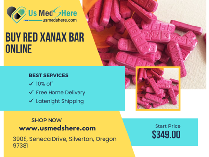 Buy Red Xanax Bar Online and Receive Free Doorstep Delivery