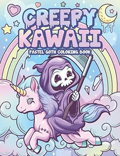 eBook ✔️ PDF Creepy Kawaii Pastel Goth Coloring Book: Cute Horror Spooky Gothic Coloring Pages for A