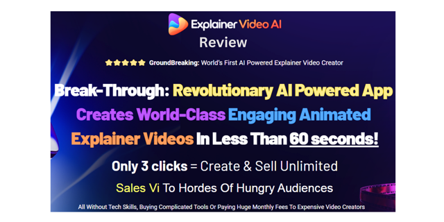 Explainer Video AI Review: Creates World-Class Explainer Videos- Bonus+Otos+Features+Benefits