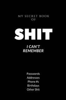 [Get] KINDLE PDF EBOOK EPUB Password Book Shit I Can't Remember: Password Keeper for All Your Passwo