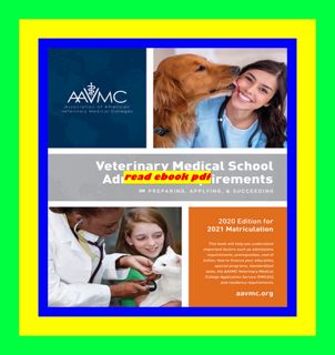 Read EBOOK EPUB KINDLE PDF Veterinary Medical School Admission Requirements (Vmsar) 2020 Edition fo