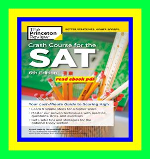 Get KINDLE PDF EBOOK EPUB Crash Course for the SAT  6th Edition Your Last-Minute Guide to Scoring H