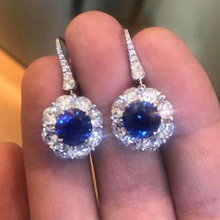 Elevate Your Style: Embrace the Allure of Natural Sapphire Drop Earrings