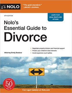 [READ] EPUB KINDLE PDF EBOOK Nolo's Essential Guide to Divorce by  Emily Doskow Attorney 🧡
