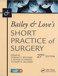 PDF 📗 (DOWNLOAD) Bailey & Love's Short Practice of Surgery, 27th Edition Full-Acces
