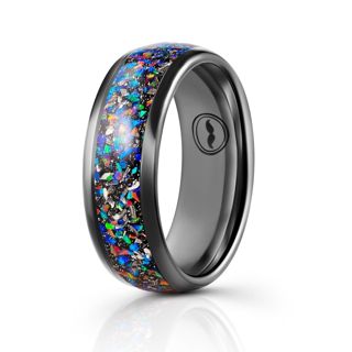 Unveiling the Mystique: Men's Meteorite Wedding Bands