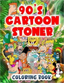 DOWNLOAD 📖 (PDF) 90's Cartoon Stoner Coloring Book For Adults: Trippy Coloring Book