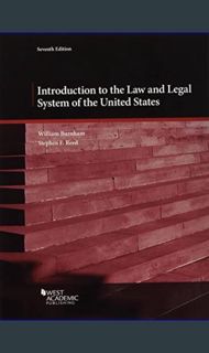 [Read Pdf] ⚡ Introduction to the Law and Legal System of the United States (Coursebook)     7th