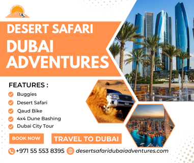 Desert Safari With Quad Biking | Desert Safari Dubai Adventures | +971 55 553 8395