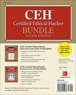 [Get] KINDLE PDF EBOOK EPUB CEH Certified Ethical Hacker Bundle, Fourth Edition by  Matt Walker 📨