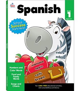 Access [KINDLE PDF EBOOK EPUB] Grade 1 Spanish Workbook for Kids, Numbers, Colors, Songs, Vocabulary