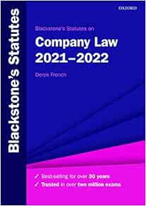 [Get] [EPUB KINDLE PDF EBOOK] Blackstone's Statutes on Company Law 2021-2022 (Blackstone's Statute S