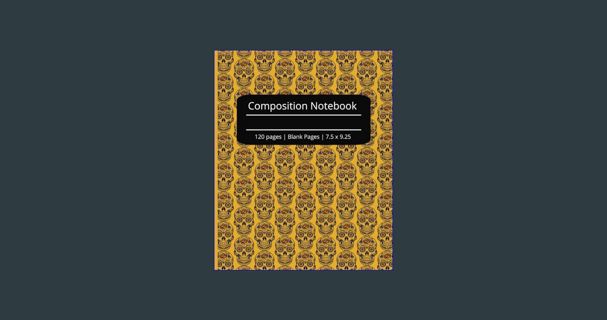 Ebook PDF  📖 Composition Notebook: Day of the Dead Skulls | Blank Pages with tiny skull image |