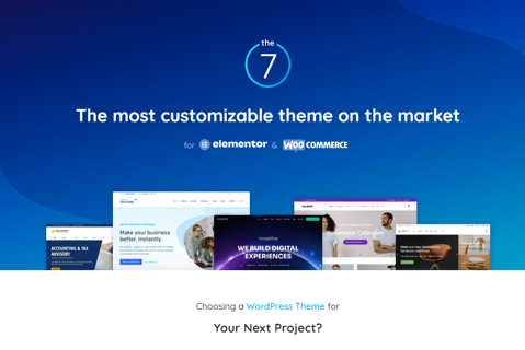 The7 Best WordPress & WooCommerce Theme