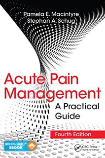 GET EBOOK EPUB KINDLE PDF Acute Pain Management: A Practical Guide, Fourth Edition by  Pamela E. Mac