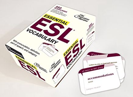 Get [PDF EBOOK EPUB KINDLE] Essential ESL Vocabulary (Flashcards): 550 Flashcards with Need-To-Know