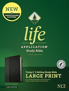 ~Read~ (PDF) Tyndale NLT Life Application Study Bible, Third Edition, Large Print (LeatherLike, Bla