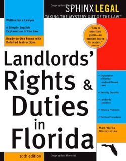[VIEW] EBOOK EPUB KINDLE PDF Landlord's Rights & Duties In Florida, 10E by  Mark Warda 💘