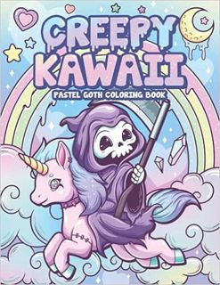 Books⚡️Download❤️ Creepy Kawaii Pastel Goth Coloring Book: Cute Horror Spooky Gothic Coloring Pages