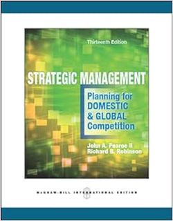 DOWNLOAD ⚡️ eBook Strategic Management: Planning for Domestic & Global Competition Ebooks
