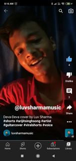 Luvsharmamusic Is a very good singer. He is marching towards success with his hard work