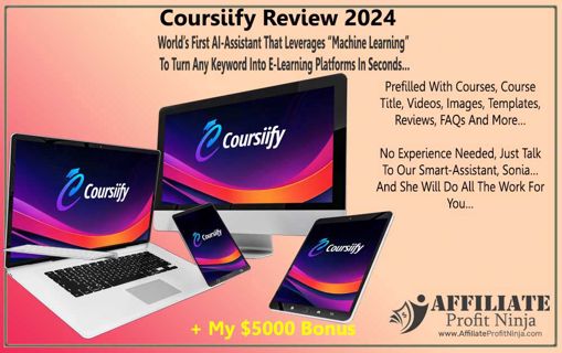 Coursiify Review 2024: Unleash the Power of AI-Driven E-Learning Excel