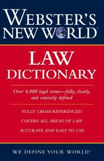 Read [EBOOK EPUB KINDLE PDF] Webster's New World Law Dictionary by  Susan Ellis Wild 📌