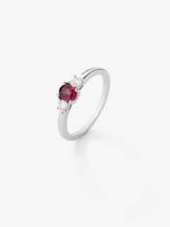 Eternal Flames: Exploring the Passion of a Gemstone Three Stone Style Ring