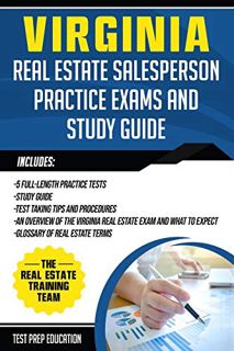 [Access] EBOOK EPUB KINDLE PDF Virginia Real Estate Salesperson Practice Exams and Study Guide by  T