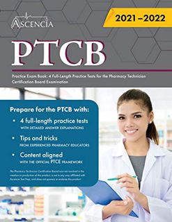 [Get] EPUB KINDLE PDF EBOOK PTCB Practice Exam Book: 4 Full-Length Practice Tests for the Pharmacy T