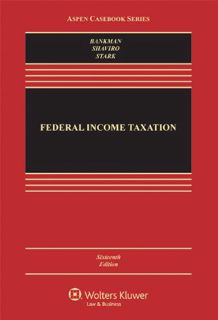 [GET] EBOOK EPUB KINDLE PDF Federal Income Taxation, Sixteenth Edition (Aspen Casebook Series) by  J