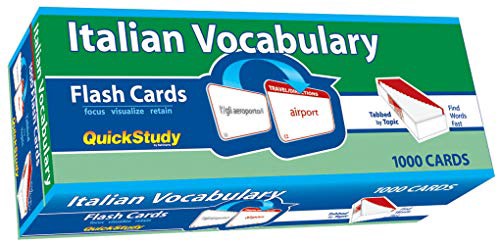 [Access] [PDF EBOOK EPUB KINDLE] Italian Vocabulary Flash Cards (1000 cards): a QuickStudy Reference