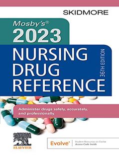 Read [PDF EBOOK EPUB KINDLE] Mosby's 2023 Nursing Drug Reference - E-Book (ISSN) by  Linda Skidmore-
