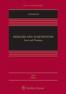 [VIEW] EBOOK EPUB KINDLE PDF Mergers and Acquisitions: Law and Finance (Aspen Casebook) by  Robert B