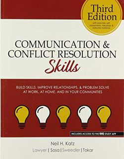 [Access] EPUB KINDLE PDF EBOOK Communication and Conflict Resolution Skills by  Neil H Katz,John W L