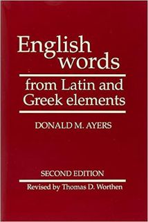 [DOWNLOAD] ⚡️ PDF English Words from Latin and Greek Elements Full Ebook