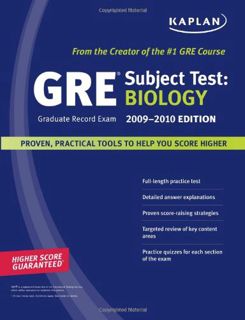Access EBOOK EPUB KINDLE PDF Kaplan GRE Exam Subject Test: Biology 2009-2010 Edition (Kaplan Gre Bio