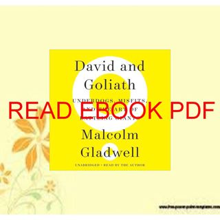 (EPUB)->DOWNLOAD David and Goliath: Underdogs  Misfits  and the Art of Battling Giants (PDF) Book