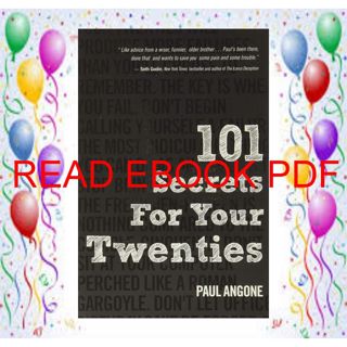 (PDF/READ)->DOWNLOAD 101 Secrets For Your Twenties ((download_p.d.f))^