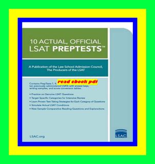 Read !Book 10 Actual  Official LSAT PrepTests Pdf